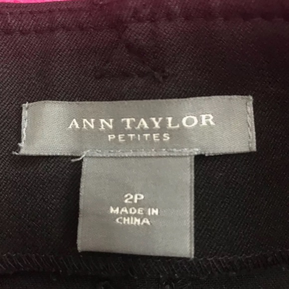 ANN TAYLOR Black Button Front Stretch Pencil Skirt - Picture 6 of 6